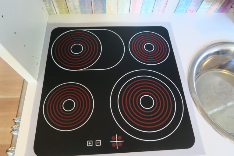 2 Piastre Copripiano Cottura In Vetro 30x52 Cm - Set Da 2 Con Decorazione Rosa - Multiuso: Protezione, Tagliere E Piatto Da Portata - 2